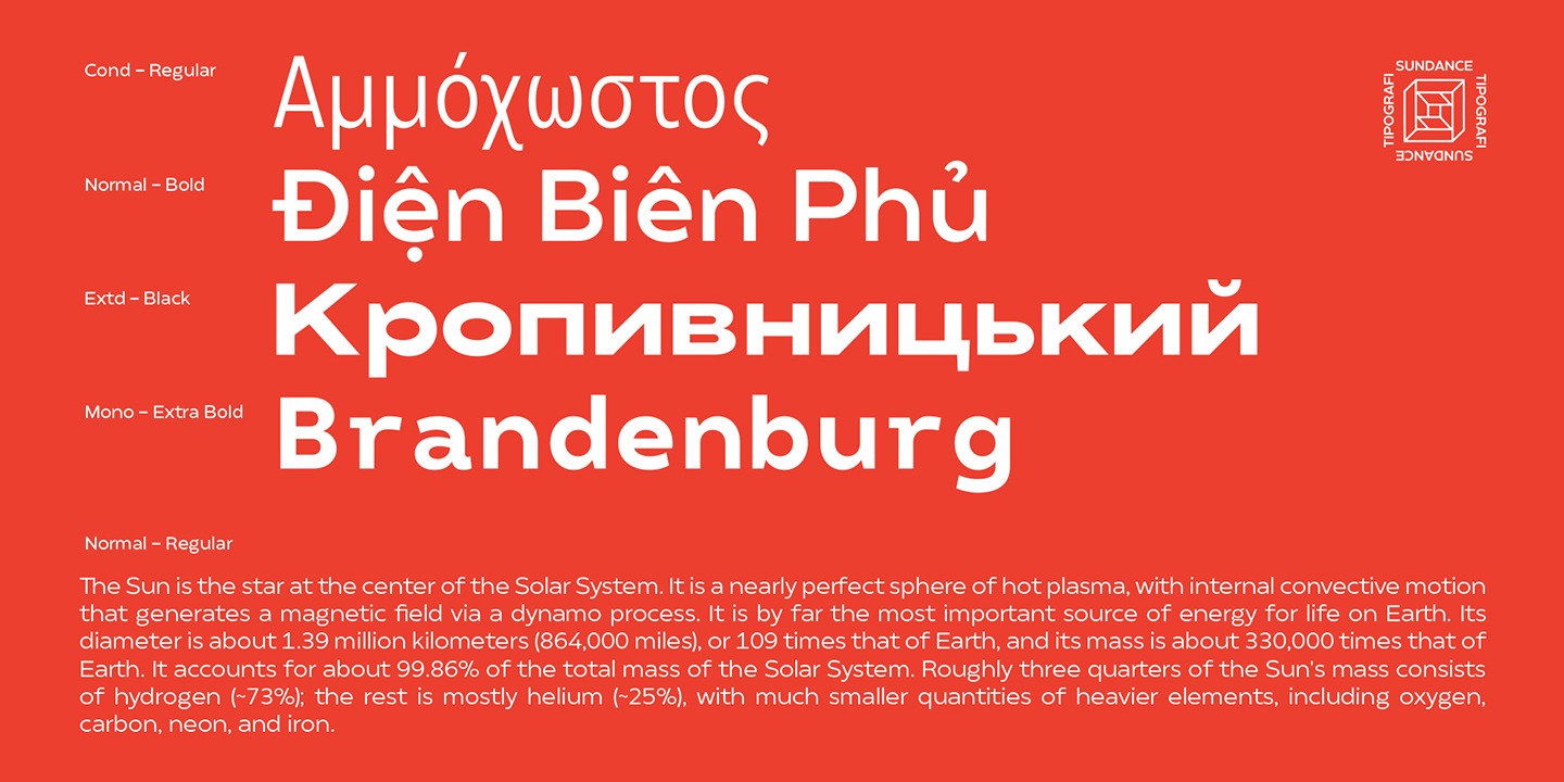 Пример шрифта Matahari Sans Condensed #11